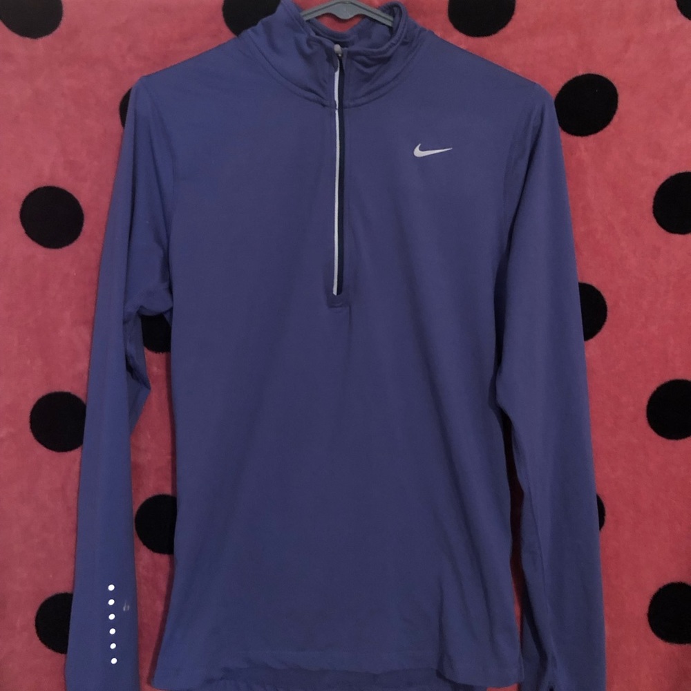 Purple Nike long sleeve half zip up!